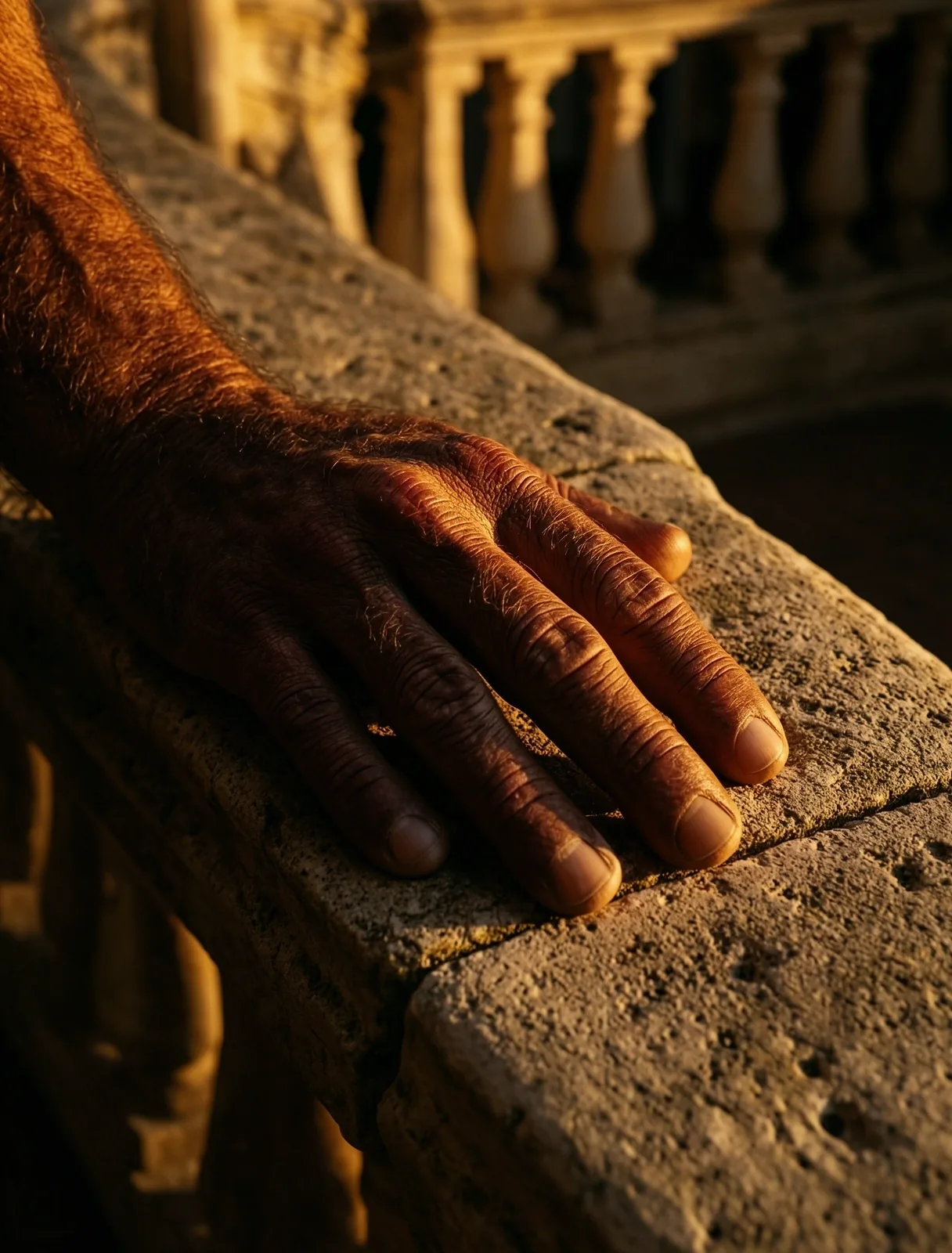 The raw texture of ancestral strength