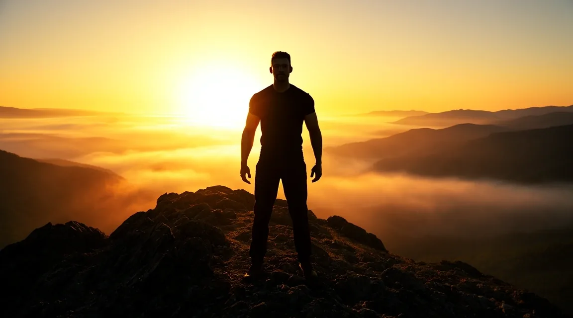 Sunrise over Spanish mountains